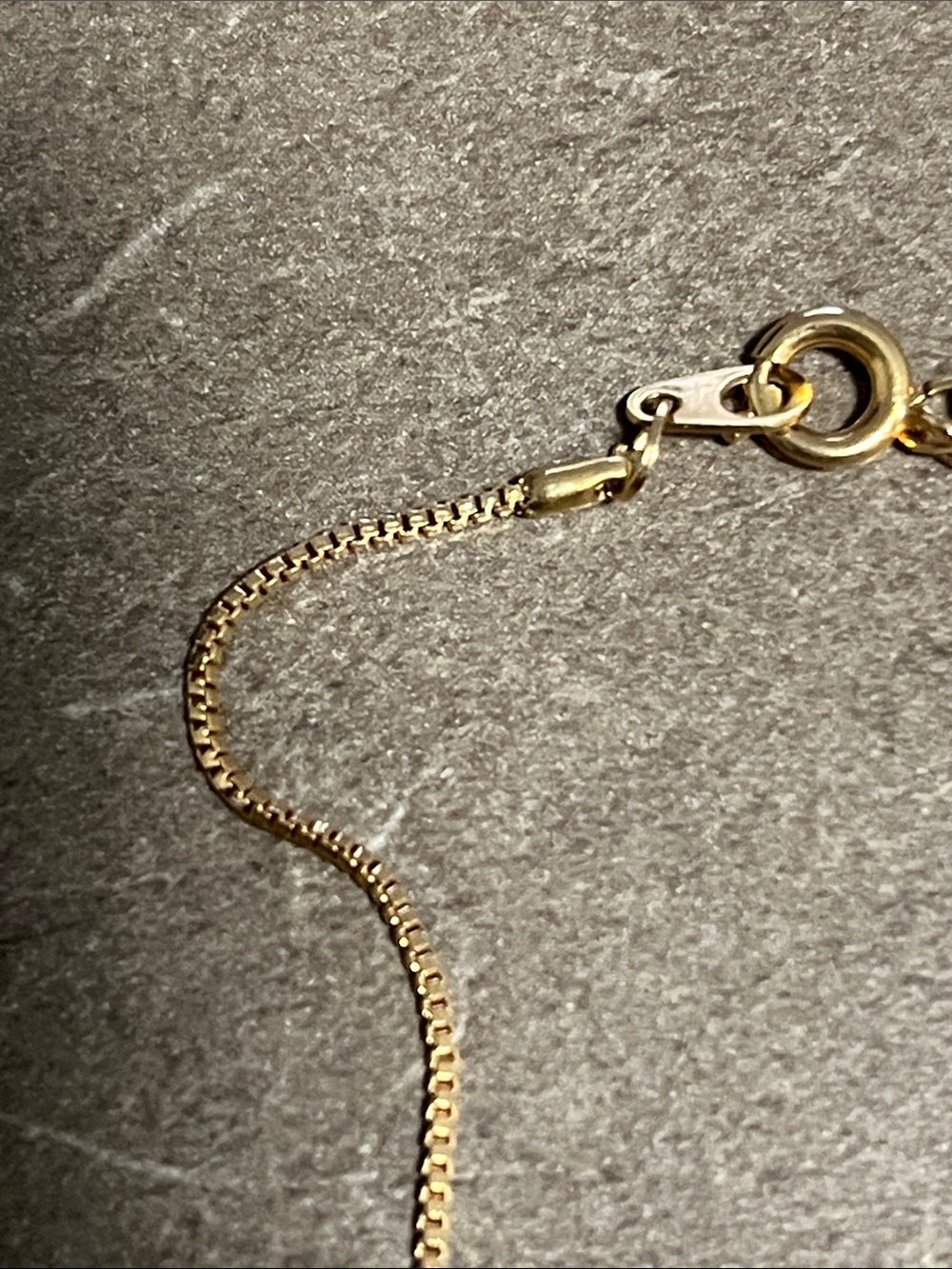 Gold tone Chain Necklace with Red Bead Accents - Women's Jewelry-Hong Kong - Picture 4 of 4